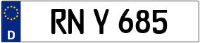 Trailer License Plate